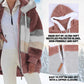 🔥HOT SALE✨MANTEAU MATELASSÉ EN LAINE D'AGNEAU CONTRASTANT✨