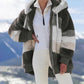 🔥HOT SALE✨MANTEAU MATELASSÉ EN LAINE D'AGNEAU CONTRASTANT✨