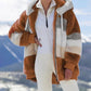 🔥HOT SALE✨MANTEAU MATELASSÉ EN LAINE D'AGNEAU CONTRASTANT✨