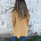 💕 Blouse tricotée confortable à manches longues et col en V pour femme avec fentes latérales