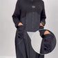 💃Robe à col roulé et à manches longues avec cordon de serrage