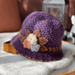 🔥HOT SALE 49% de réduction - Bonnet tricoté chaud et élégant à motif floral pour femme