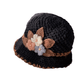 🔥HOT SALE 49% de réduction - Bonnet tricoté chaud et élégant à motif floral pour femme