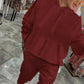 🌷Limited Time Half Price - 2-Piece Drawstring Hooded Top and Pants 💞 pour femmes