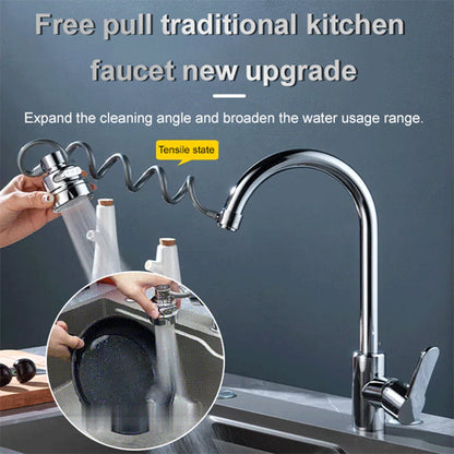 Robinet multifonction avec étirement libre, différents modes de distribution d'eau et filtration.