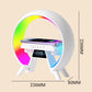 🔥Dernier jour 49% de réduction🔥Haut-parleur Bluetooth multifonctionnel - Lumière d'ambiance colorée Chargement sans fil et horloge Machine tout-en-un