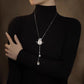 Collier tulipe à longueur réglable pour un look élégant