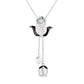 Collier tulipe à longueur réglable pour un look élégant