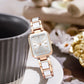✨2025 New Styles⌚Montre à quartz rectangulaire de luxe élégante pour femmes【50% OFF】