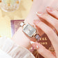 ✨2025 New Styles⌚Montre à quartz rectangulaire de luxe élégante pour femmes【50% OFF】