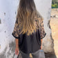💕Chemise boutonnée à imprimé léopard pour femme