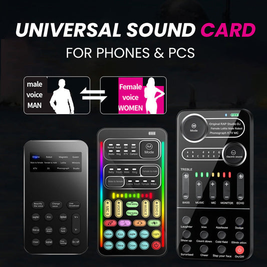 Carte son universelle pour téléphones et PC