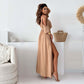 💖Limited Sale 49% OFF💖Robe élégante et sexy à col en V et fente latérale pour femmes
