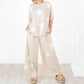 Women's Star Patch Set Short Sleeve Casual Two-Piece Pajamas