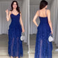 🎁Offre spéciale -50%⏳Robe longue élégante à volants et bretelles spaghetti pour femme