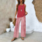 🔥Vente spéciale fête des mères -50 %🌺Tenue 2 pièces tendance pour femme, haut sans manches et pantalon