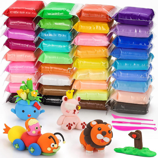 🎁 PROMOTION DU DERNIER JOUR - 50 % DE RÉDUCTION 🎁 Coffret d'argile séchant à l'air libre 12/24/36/48 couleurs