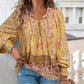 💖Chemise à manches longues à col V imprimé pour femmes