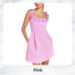 【Gratis verzending✈️】Robe élégante à fleurs et col carré avec poches pour femme
