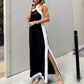 💕Vente limitée 50 % de réduction💕Robe longue fendue dos nu pour femme – Une élégance sans effort vous attend !