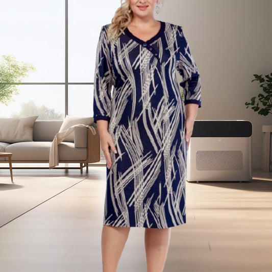 💐Vente chaude de printemps🔥Robe élégante à manches 3/4 pour femme