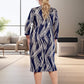 💐Vente chaude de printemps🔥Robe élégante à manches 3/4 pour femme