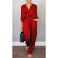 👗Remise de printemps 50%🧚‍♂️Ensemble de 2 hauts et pantalons élégants pour femme avec col en V