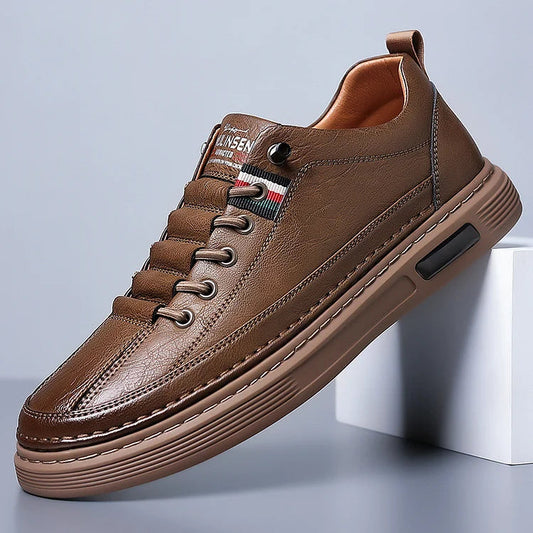 Chaussures de conduite décontractées respirantes en cuir véritable faites à la main en France
