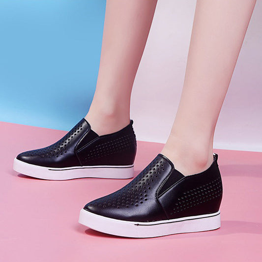 🔥【34-41】Chaussures décontractées pour femmes été 2025 en cuir souple et semelle épaisse
