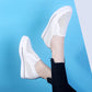 🔥【34-41】Chaussures décontractées pour femmes été 2025 en cuir souple et semelle épaisse