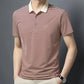 👕T-shirt à revers respirant à rayures pour homme