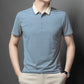 👕T-shirt à revers respirant à rayures pour homme