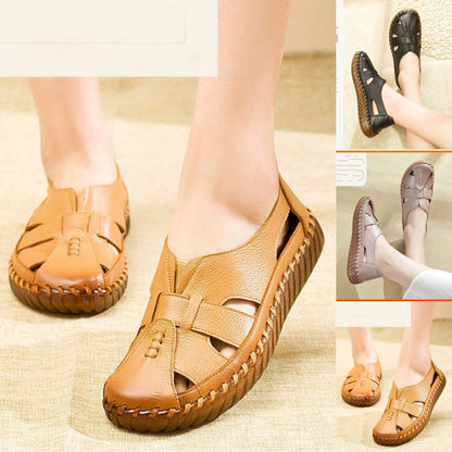 Sandales en cuir PU souple et respirant pour femmes
