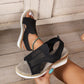 Sandales à Bride Arrière à Talon Compensé Tendance pour Femmes