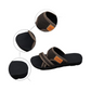 Sandales plates confortables à bout ouvert pour pieds larges