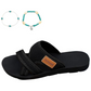 Sandales plates confortables à bout ouvert pour pieds larges
