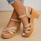 🎁Offre spéciale -49 %⏳Sandales à talons et brides croisées tressées pour femmes