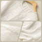 Chemise à manches courtes et col rond en coton et lin respirant à broderie fine pour femme