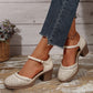Sandales rétro en maille pour femmes