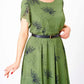 Robe midi trapèze pour femme (avec ceinture)👗