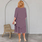 Robe midi superposée grande taille
