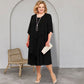 Robe midi superposée grande taille