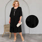 Robe midi superposée grande taille