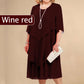 Robe midi superposée grande taille