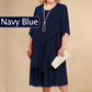 Robe midi superposée grande taille