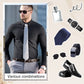 Chemise extensible soyeuse, infroissable et de couleur unie pour homme