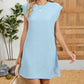 🌷49% de réduction🍃Mini-robe ample sans manches avec poches