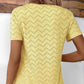 T-shirt décontracté à manches courtes et col rond pour femme