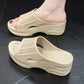 Chaussons compensés tendance et antidérapants pour femmes