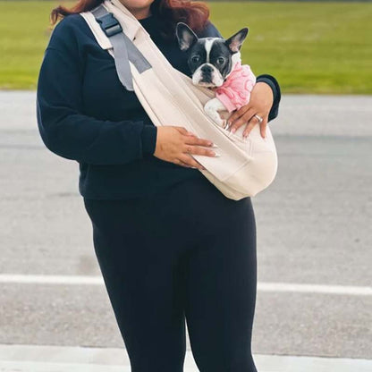 Sac de transport réglable en bandoulière pour animaux de compagnie